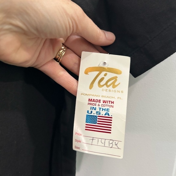 NWT Vintage Tia Designs Cat Applique Button Front Top Size XL Boxy Artsy Casual - Picture 8 of 9